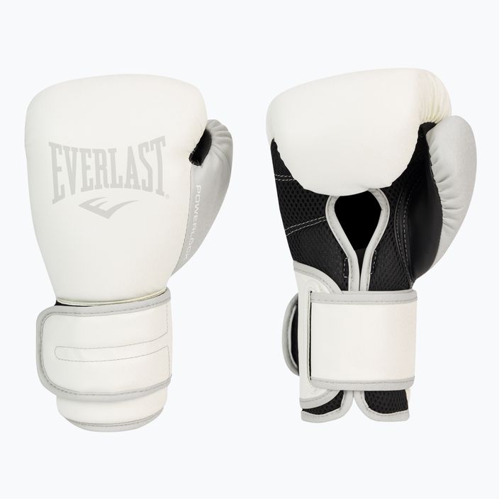Everlast Powerlock Pu ανδρικά γάντια πυγμαχίας λευκά EV2200 3