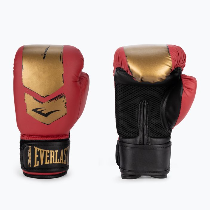 Everlast Prospect 2 κόκκινα/χρυσά παιδικά γάντια πυγμαχίας EV4602 RED/GLD 3