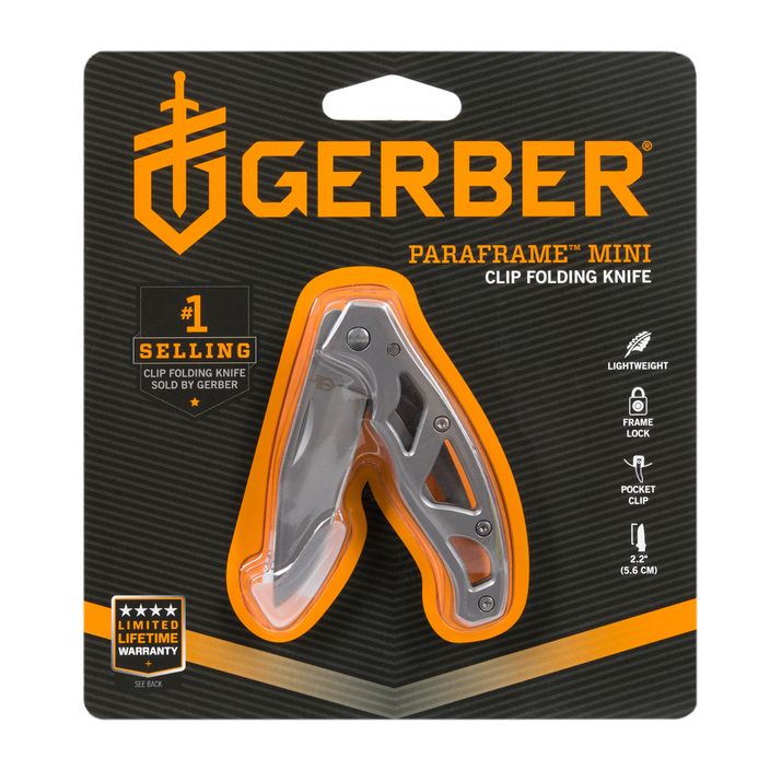 Gerber Paraframe Mini Folder Fine Edge μαχαίρι πεζοπορίας ασημί 22-48485 2