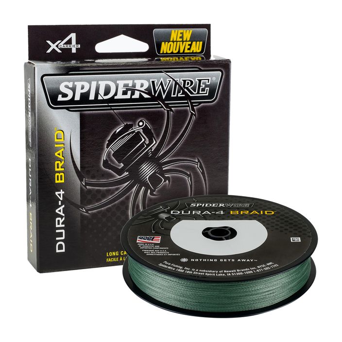 SpiderWire Dura 4 πράσινη πλεξούδα περιστροφής 1450386 2
