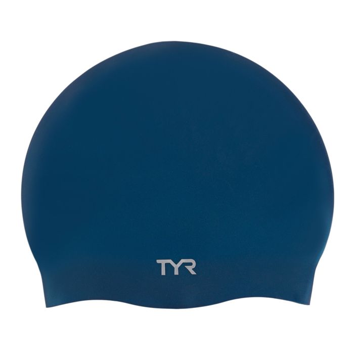 TYR Wrinkle-Free Silicone Swim Cap ναυτικό μπλε LCS 2