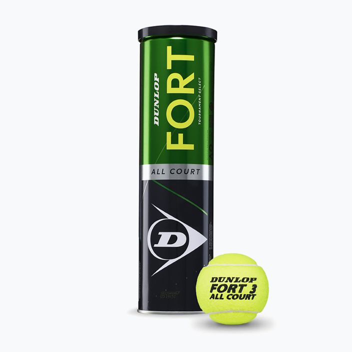 Dunlop Fort All Court TS μπάλες τένις 4 τμχ κίτρινο 601316