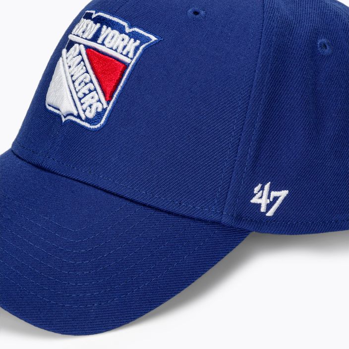 47 Brand NHL New York Rangers MVP βασιλικό μπλε καπέλο μπέιζμπολ 4