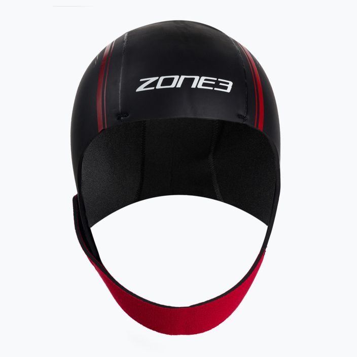 ZONE3 Καπέλο κολύμβησης από νεοπρένιο κόκκινο/μαύρο NA18UNSC108
