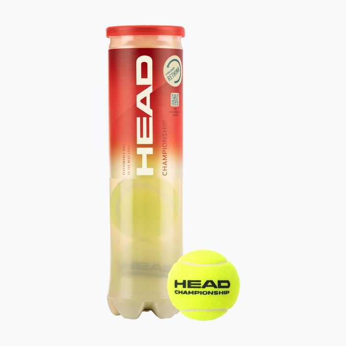 HEAD Championship μπάλες τένις 4 τμχ κίτρινο 575204