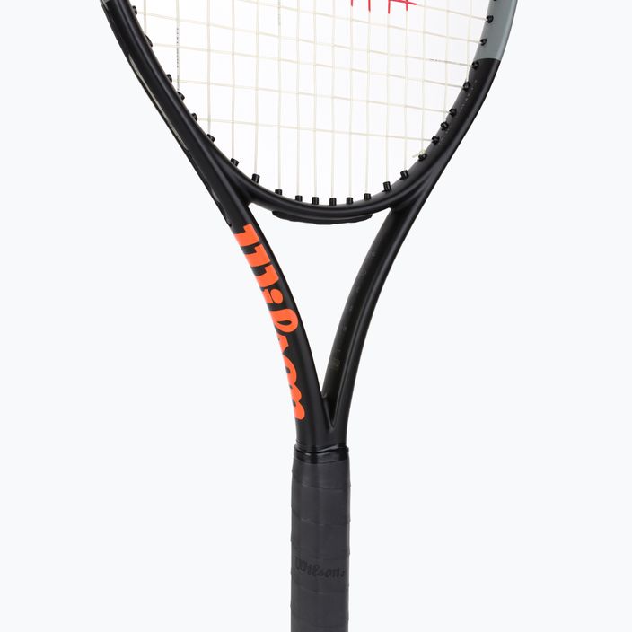 Wilson Burn 100 V4.0 ρακέτα τένις μαύρο και πορτοκαλί WR044710U 5