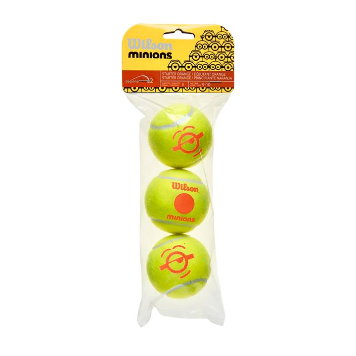 Wilson Minions Stage 2 παιδικές μπάλες τένις 3 τεμάχια κίτρινο WR8202601 2