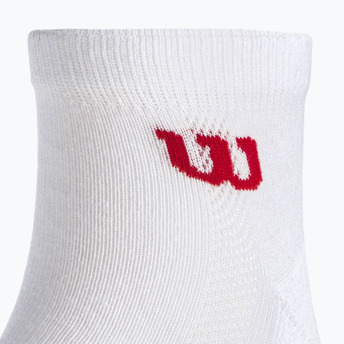 Wilson Quarter ανδρικές κάλτσες τένις 3 ζευγάρια λευκές WRA803101 4