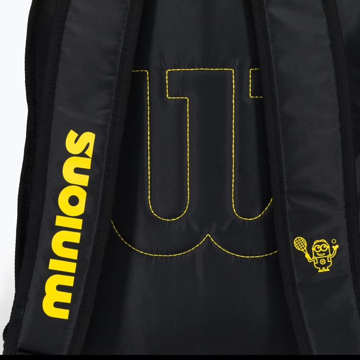 Παιδικό σακίδιο τένις Wilson Minions JR μαύρο και κίτρινο WR8014001 4
