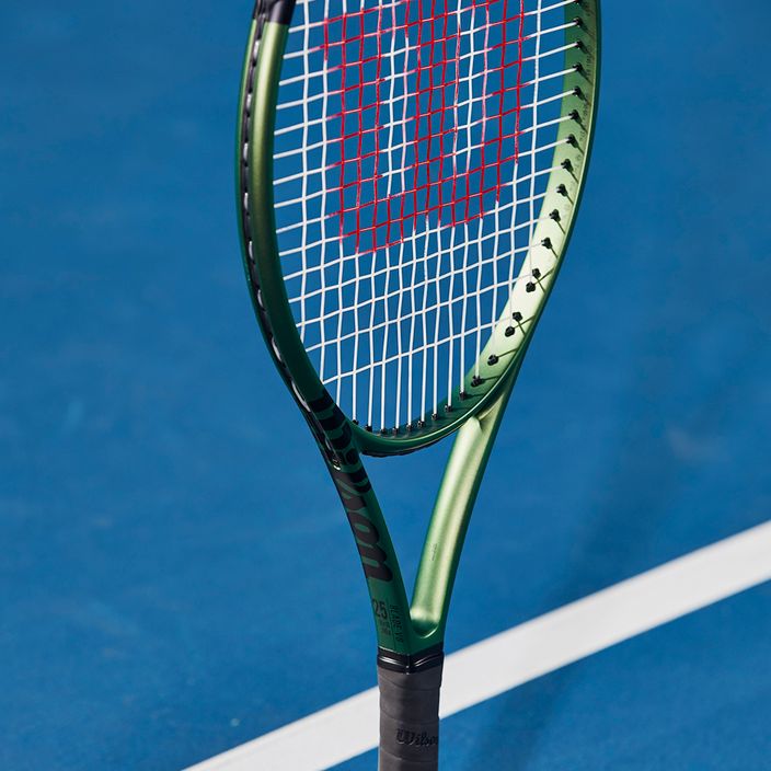 Wilson Blade 25 V8.0 παιδική ρακέτα τένις μαύρο-πράσινο WR079310U 8
