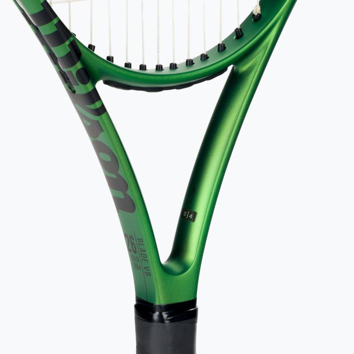 Wilson Blade 26 V8.0 παιδική ρακέτα τένις μαύρο-πράσινο WR079210U 5