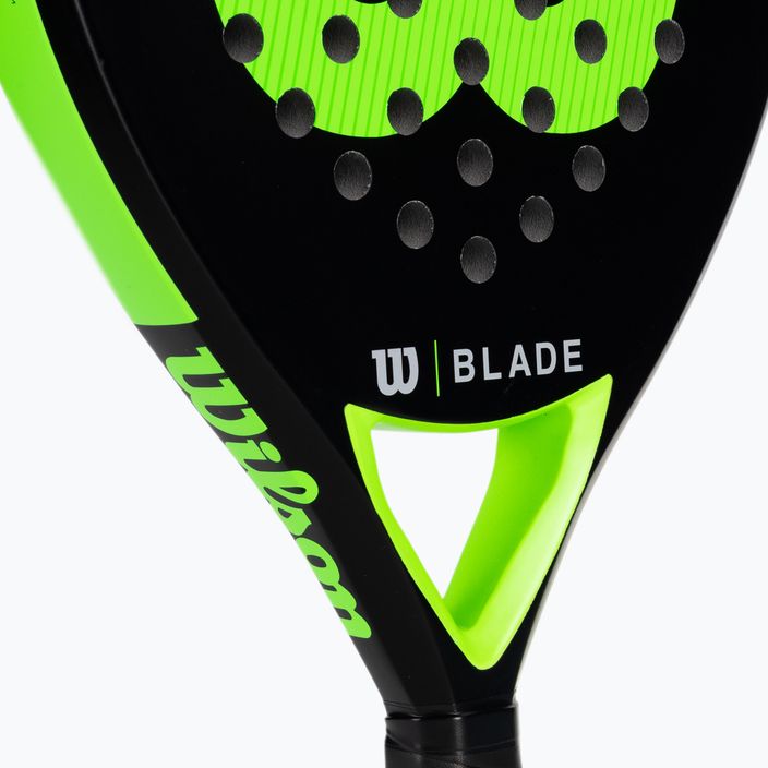 Wilson Blade Team V2 Padel ρακέτα μαύρο-πράσινο WR067411U2 4