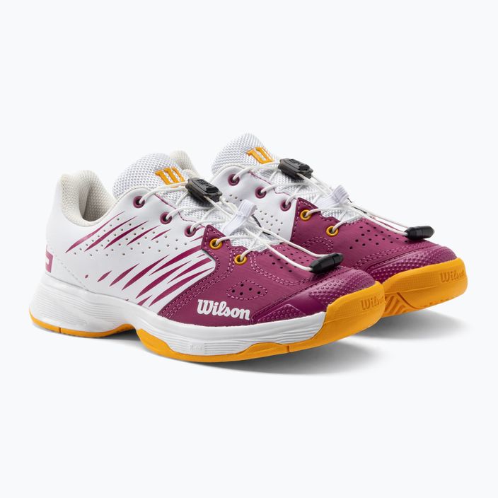 Wilson Kaos 2.0 παιδικά παπούτσια τένις λευκό και ροζ WRS329090 5