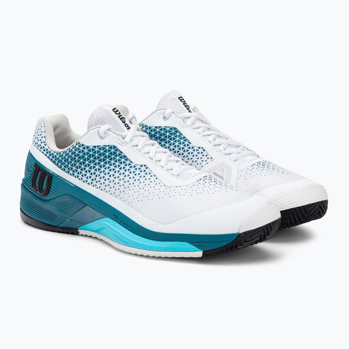 Wilson Rush Pro 4.0 Clay ανδρικά παπούτσια τένις μπλε και λευκό WRS329290 4
