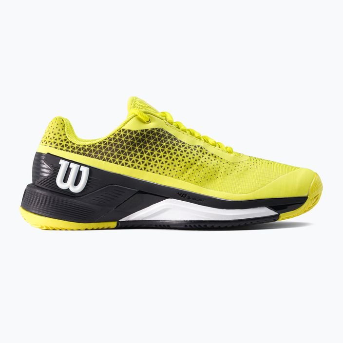 Wilson Rush Pro 4.0 Clay ανδρικά παπούτσια τένις μαύρο και κίτρινο WRS329450 2