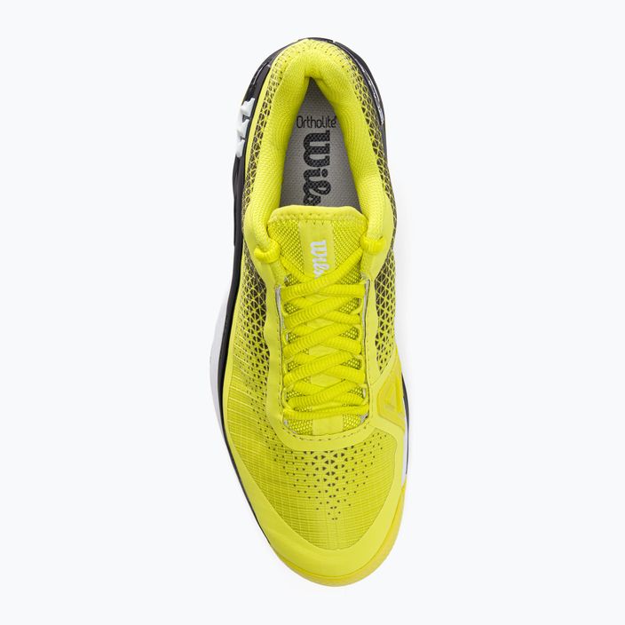 Wilson Rush Pro 4.0 Clay ανδρικά παπούτσια τένις μαύρο και κίτρινο WRS329450 6