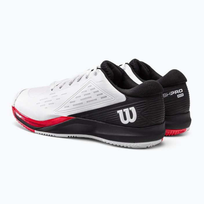 Wilson Rush Pro Ace Clay ανδρικά παπούτσια τένις μαύρο και άσπρο WRS329520 3
