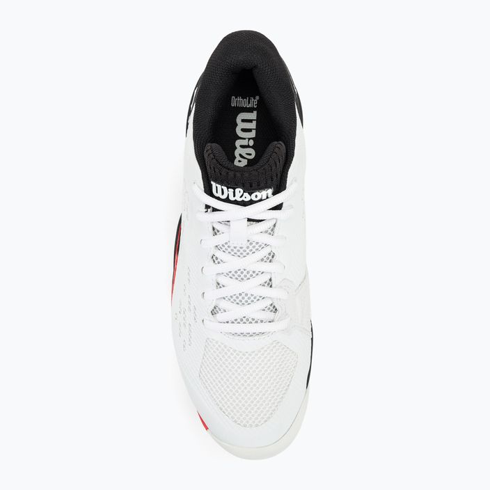 Ανδρικά παπούτσια τένις Wilson Rush Pro Ace λευκό/κόκκινο/κόκκινο παπαρούνας 6
