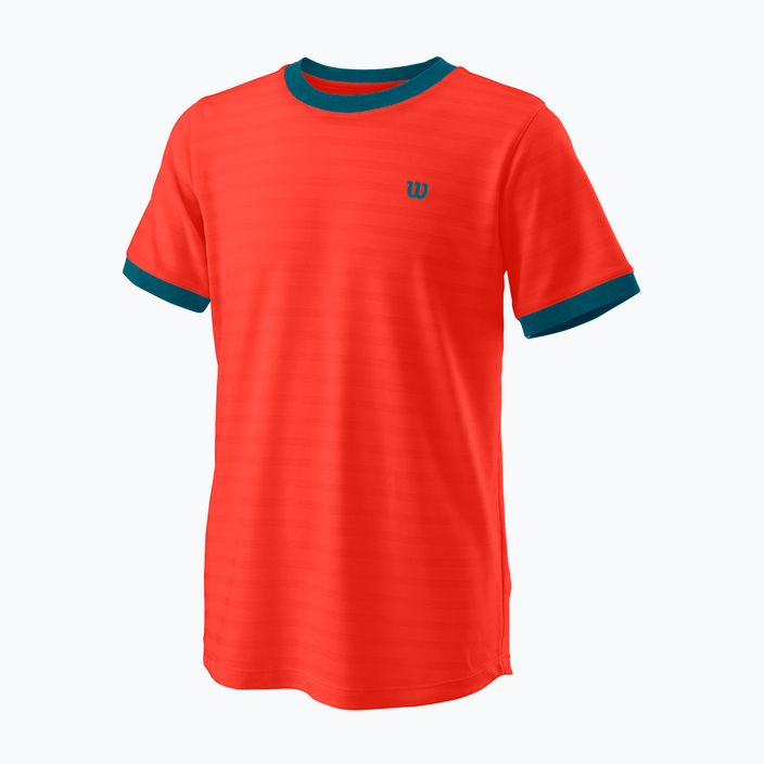Wilson Competition Crew II παιδικό πουκάμισο τένις κόκκινο WRA807201 5