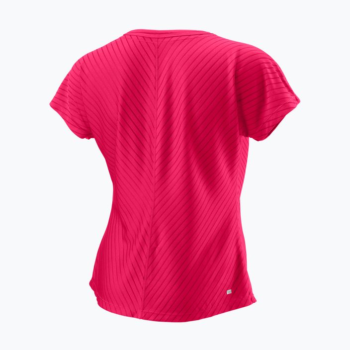 Γυναικεία μπλούζα τένις Wilson Training V-Neck II ροζ WRA809601 2