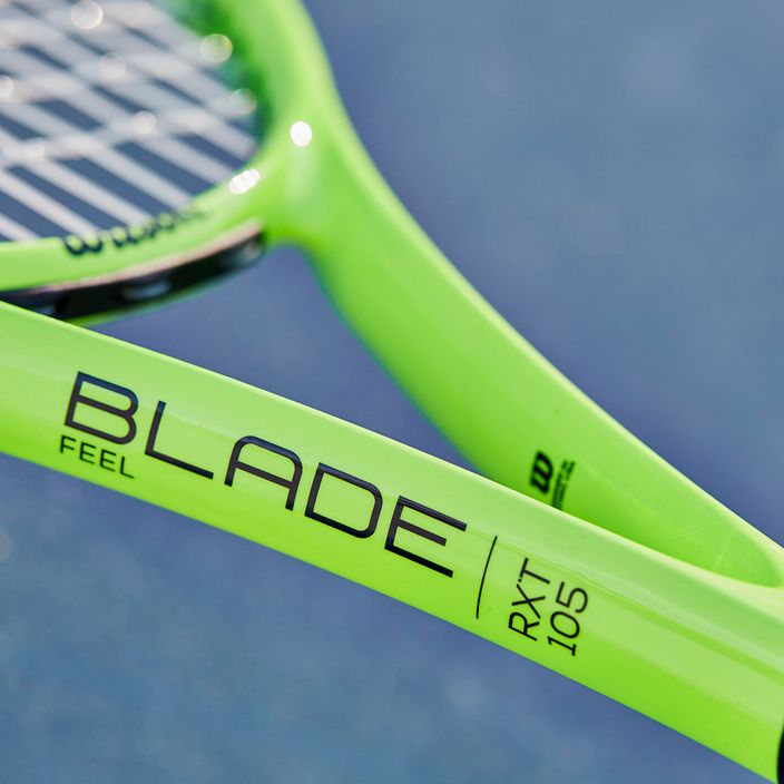 Wilson Blade Feel Rxt 105 ρακέτα τένις μαύρη-πράσινη WR086910U 11
