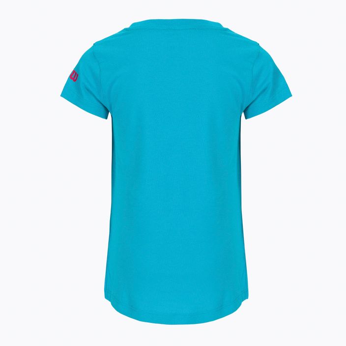 Παιδικό πουκάμισο τένις Wilson Emoti-Fun Tech Tee μπλε WRA807903 2