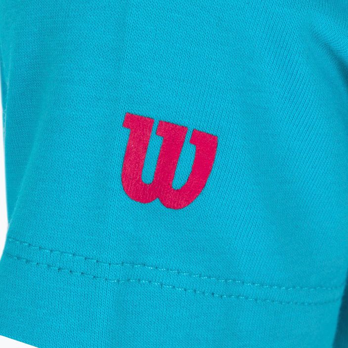 Παιδικό πουκάμισο τένις Wilson Emoti-Fun Tech Tee μπλε WRA807903 3