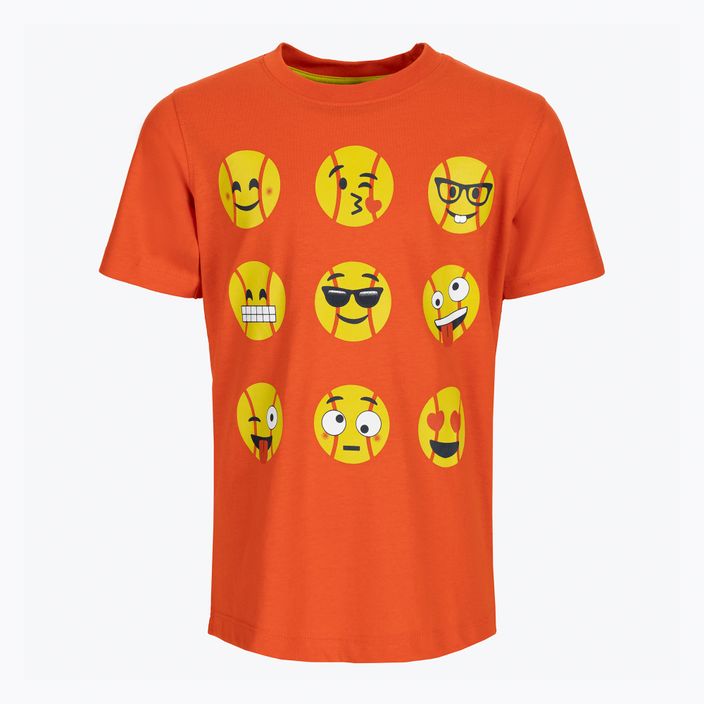 Παιδικό πουκάμισο τένις Wilson Emoti-Fun Tech Tee πορτοκαλί WRA807403