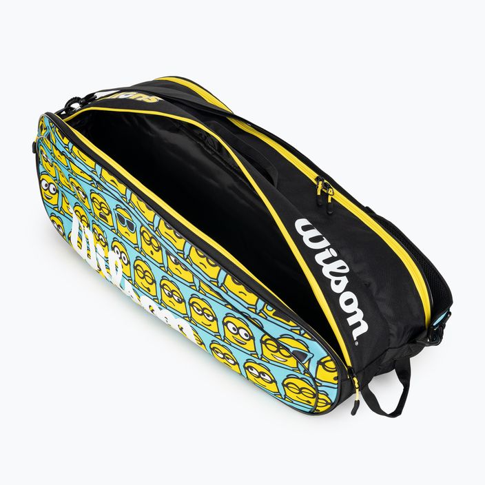 Παιδική τσάντα τένις Wilson Minions 2.0 Team 6 Pack μπλε κίτρινο μαύρο 6