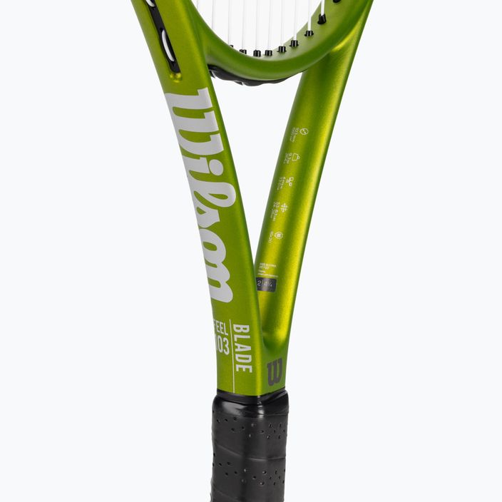 Wilson Blade Feel 103 ρακέτα τένις πράσινη WR117510 4