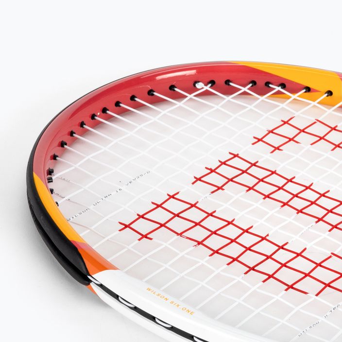 Wilson Six One ρακέτα τένις κόκκινη και λευκή WR125010 5
