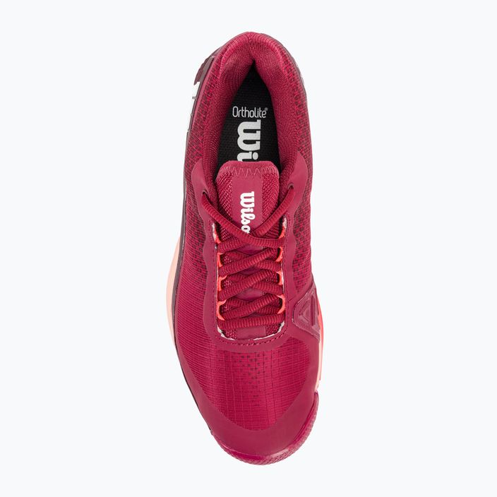 Γυναικεία παπούτσια τένις Wilson Rush Pro 4.0 Clay beet red/white/tropical peach 6