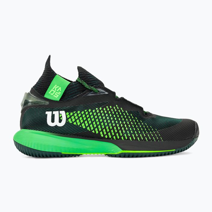 Ανδρικά παπούτσια τένις Wilson Kaos Rapide STF μαύρο/πράσινο 2