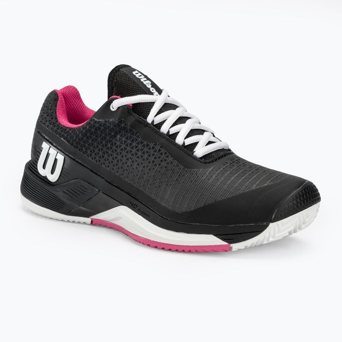 Γυναικεία παπούτσια τένις Wilson Rush Pro 4.0 Clay μαύρο/καυτό ροζ/λευκό