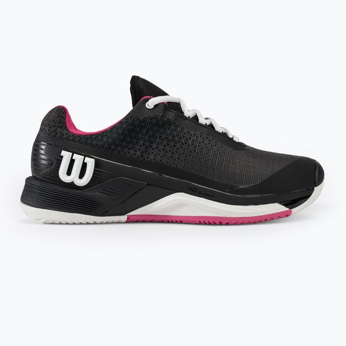 Γυναικεία παπούτσια τένις Wilson Rush Pro 4.0 Clay μαύρο/καυτό ροζ/λευκό 2