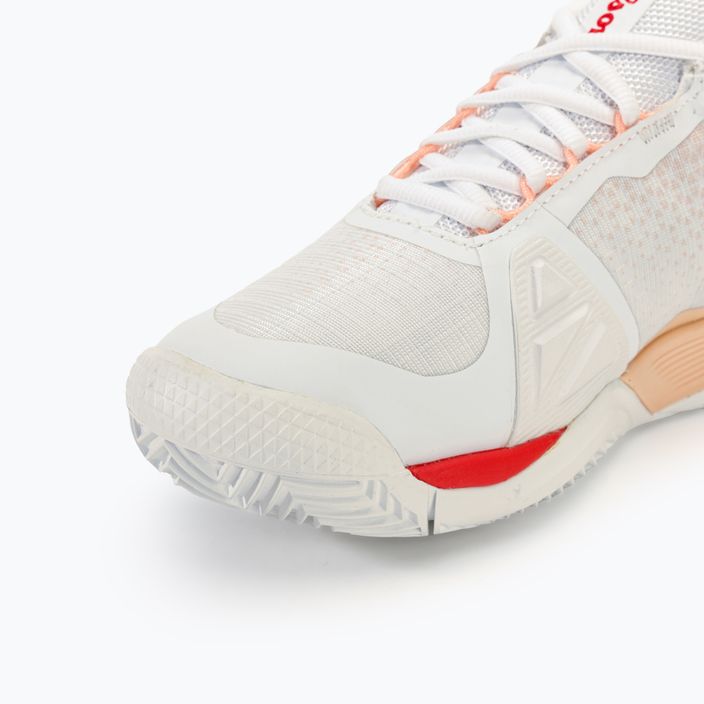 Γυναικεία παπούτσια τένις Wilson Rush Pro 4.0 Clay λευκό/ροδακινί parfait/infrared 7