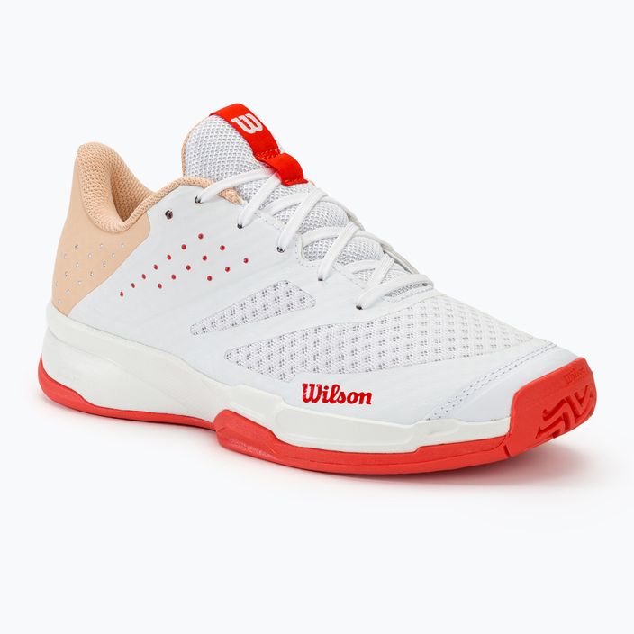 Γυναικεία παπούτσια τένις Wilson Kaos Stroke 2.0 λευκό/ροδακινί perfait/infrared