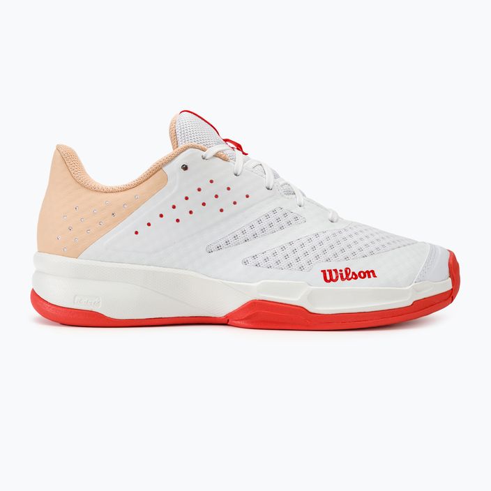 Γυναικεία παπούτσια τένις Wilson Kaos Stroke 2.0 λευκό/ροδακινί perfait/infrared 2