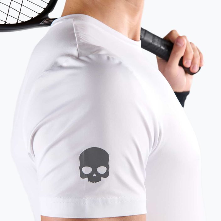 Ανδρικό μπλουζάκι τένις HYDROGEN Basic Tech Tee λευκό 4