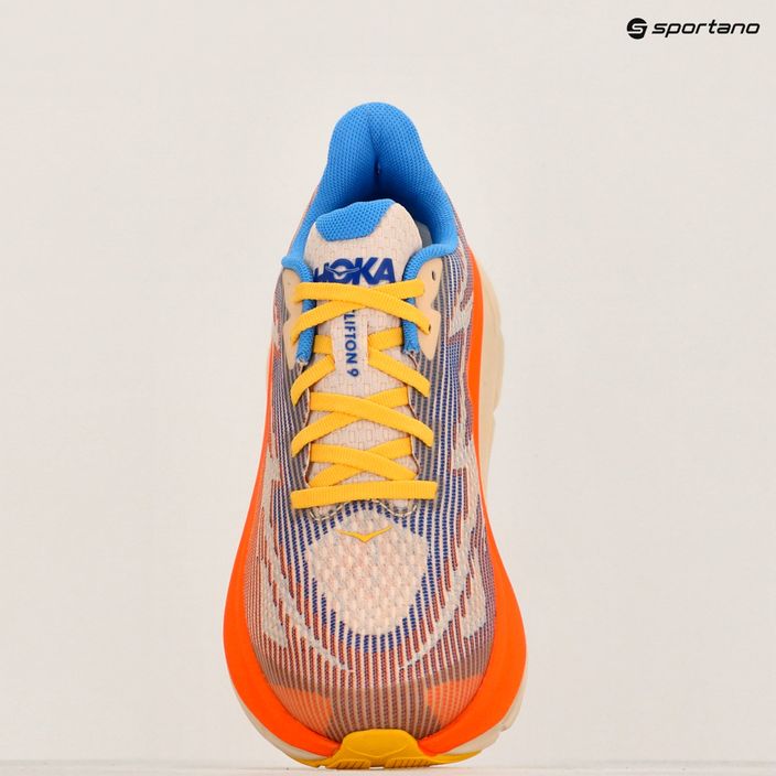 HOKA Clifton 9 ultramarine/electric tangerine παιδικά παπούτσια τρεξίματος 16