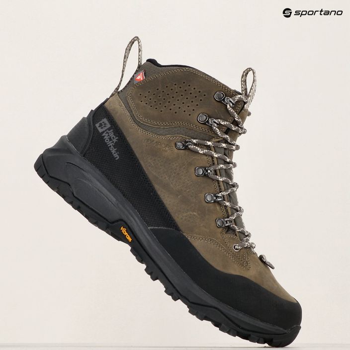 Jack Wolfskin ανδρικές μπότες Trekking Terraquest Arctic Texapore Mid κρύου καφέ 3