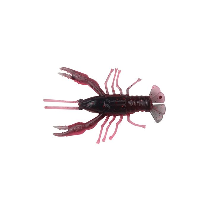 Relax Crawfish 1 Λαμιναρισμένο λαστιχένιο δόλωμα 8 τεμάχια μαύρο-κόκκινο γκλίτερ σούπερ κόκκινο CRF1 2