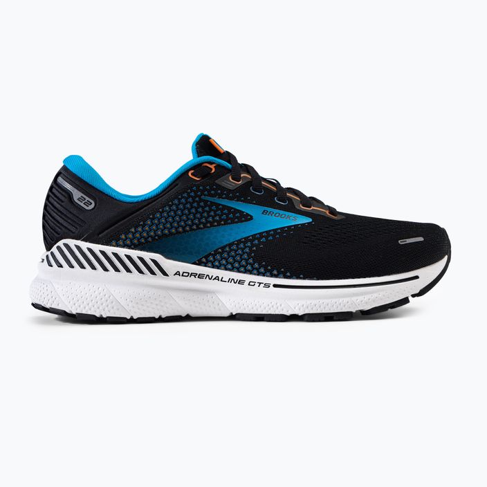 Brooks Adrenaline GTS 22 ανδρικά παπούτσια για τρέξιμο μαύρο-μπλε 1103661D034 2