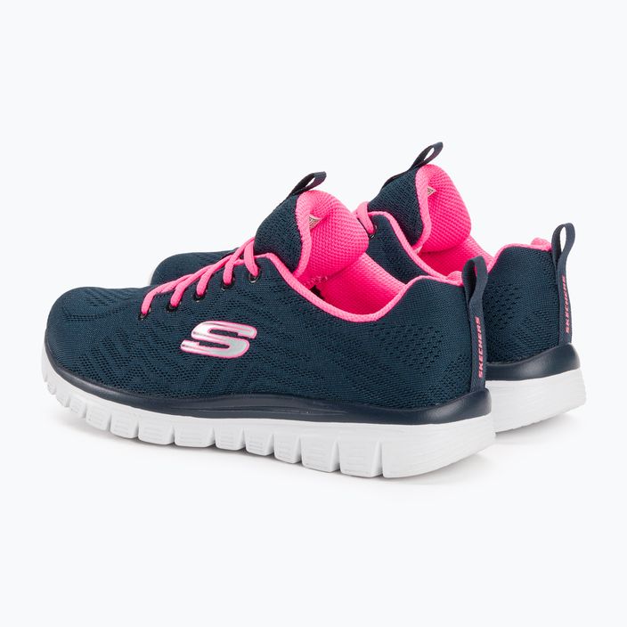 SKECHERS Graceful Get Connected γυναικεία παπούτσια προπόνησης navy/hot pink 3