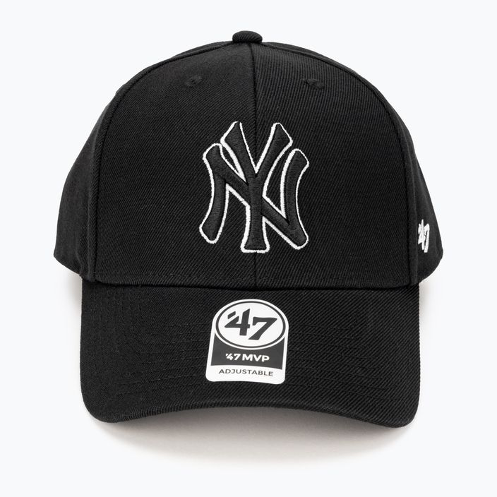 47 Brand MLB New York Yankees MVP SNAPBACK καπέλο μπέιζμπολ μαύρο 4