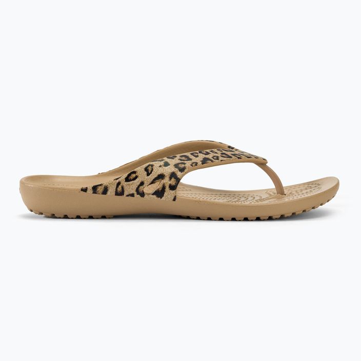 Γυναικείες σαγιονάρες Crocs Kadee II Leopard/gold 2