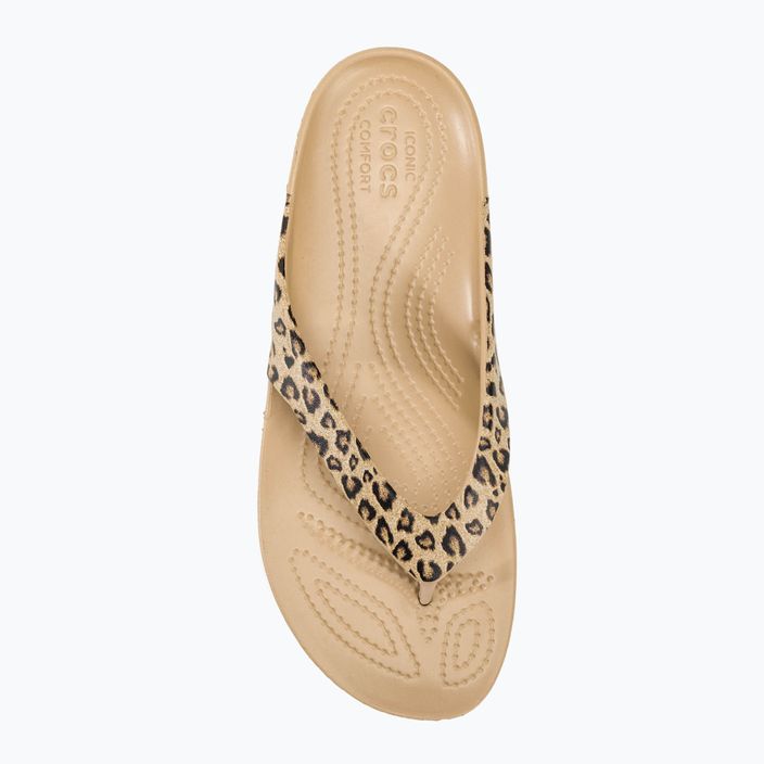 Γυναικείες σαγιονάρες Crocs Kadee II Leopard/gold 5