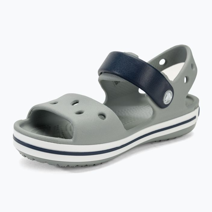 Crocs Crockband Παιδικό σανδάλι ανοιχτό γκρι/ναυτικό 7