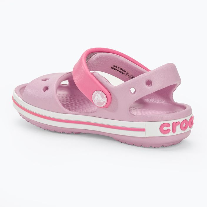 Crocs Crockband Παιδικό σανδάλι μπαλαρίνα ροζ 3