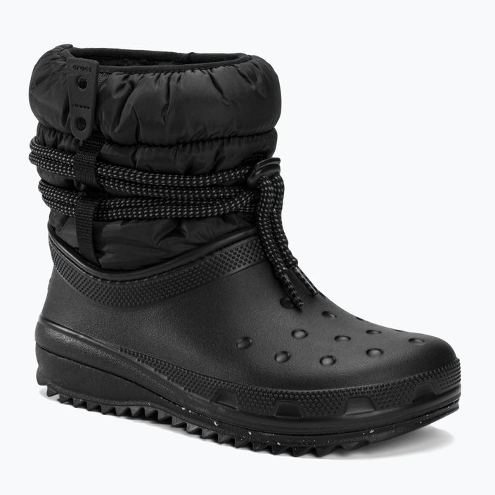 Crocs Classic Neo Puff Luxe γυναικείες μπότες χιονιού μαύρο